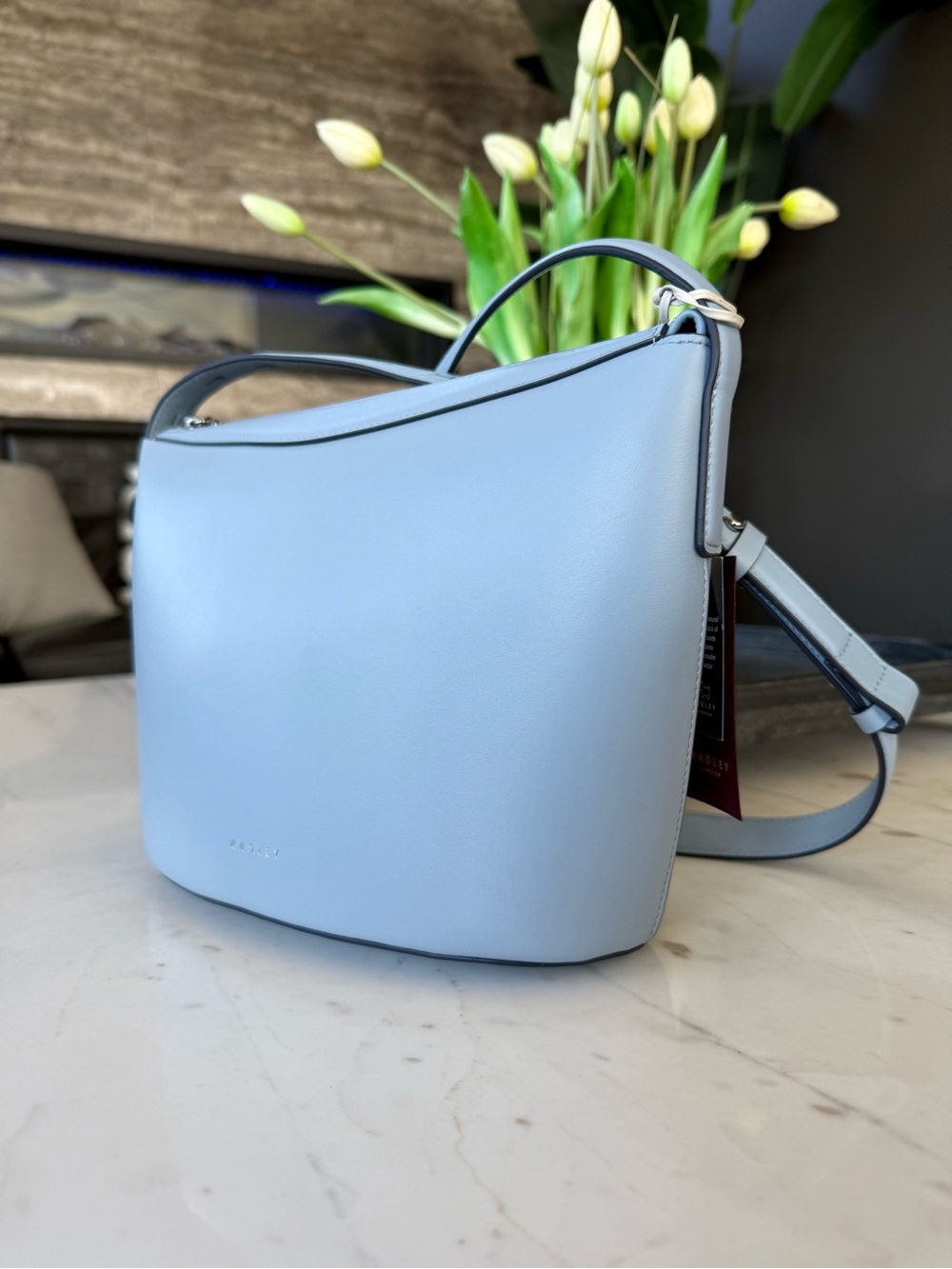 New Radley The Kensal Leather Small Ziptop Crossbody Bag - Picture 6 of 16